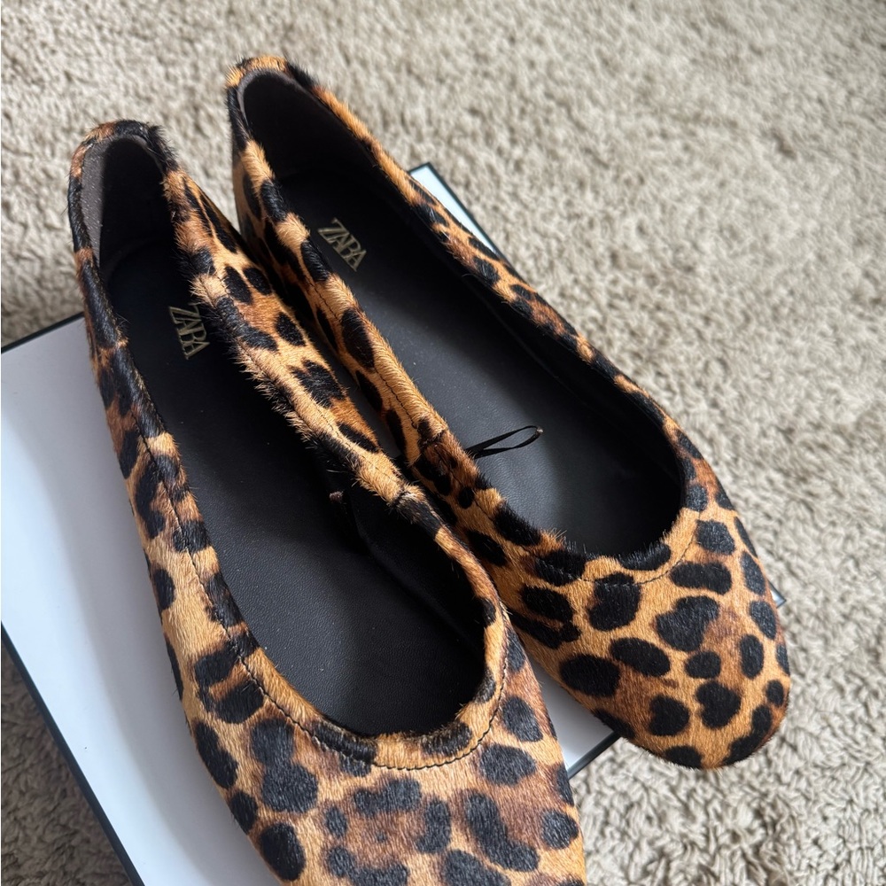 Zara Animal Print Women's Flats